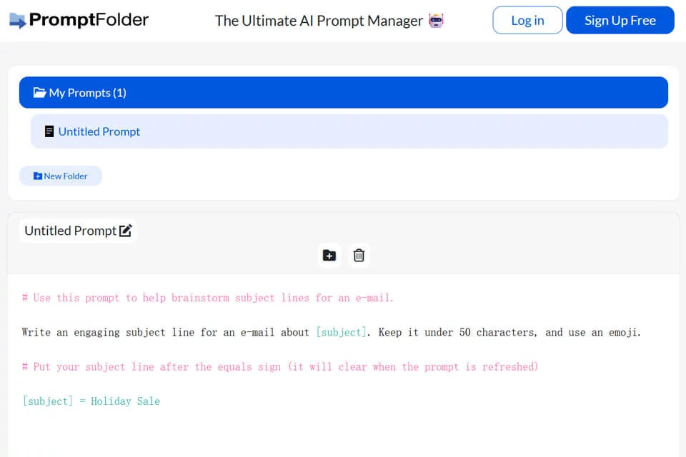 PromptFolder