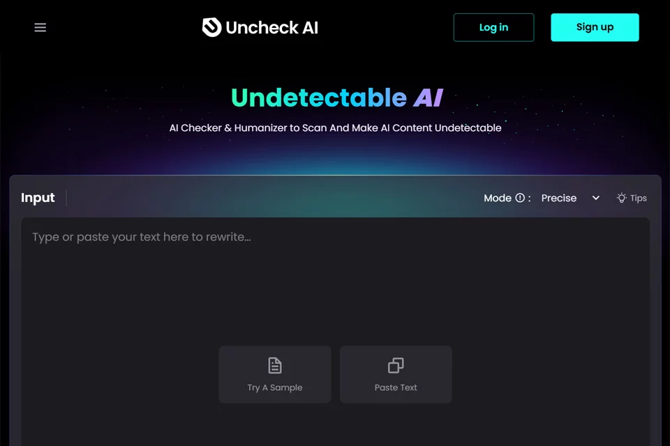Uncheck AI